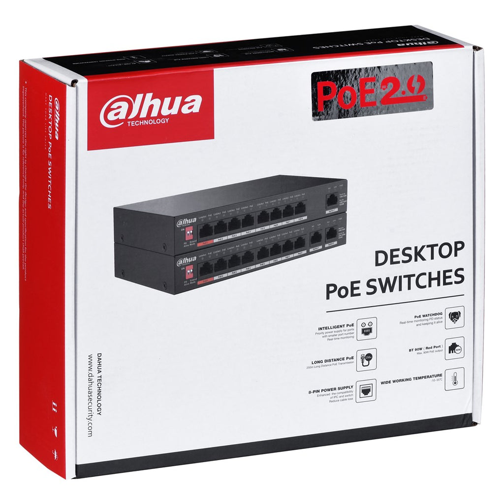 Dahua PFS3010-8ET-96-V2 - Network Switch