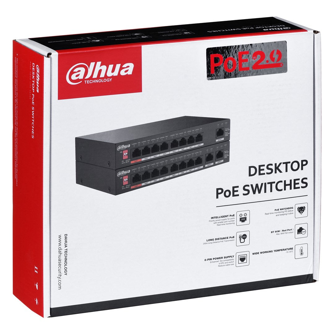 Dahua PFS3010-8ET-96-V2 - Network Switch