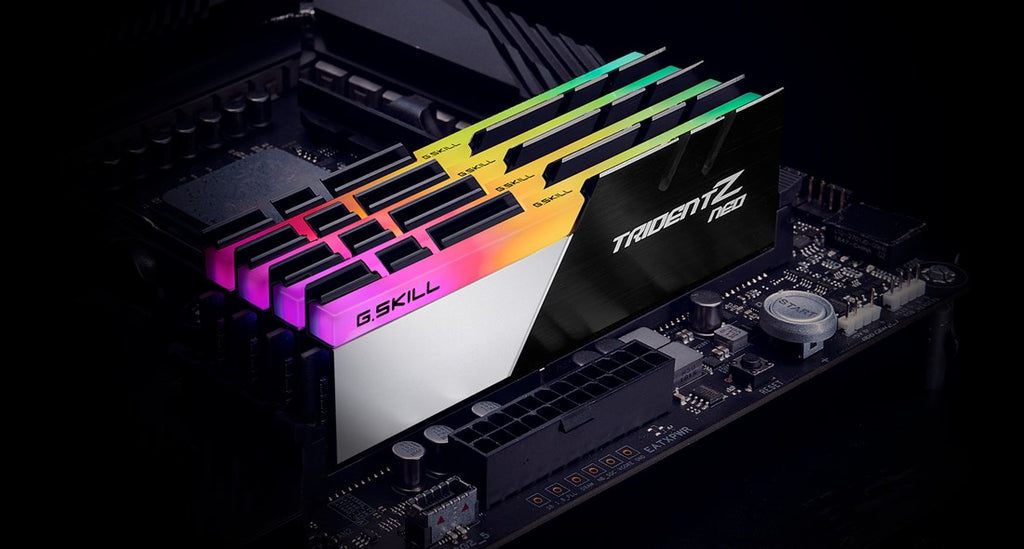 G.Skill TridentZ Neo Series DDR4 16GB: 2 x 8GB DIMM 288-PIN 3200MHz PC4-25600 CL16 1.35V Unbuffered Non-ECC Brushed Black, Brushed Aluminum (F4-3200C16D-16GTZN)
