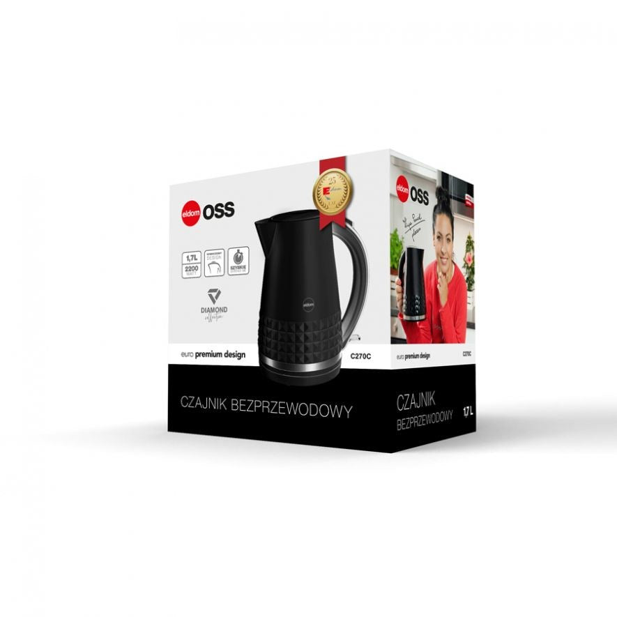 ELDOM C270C OSS Electric Kettle 1.7 L 2150W Black