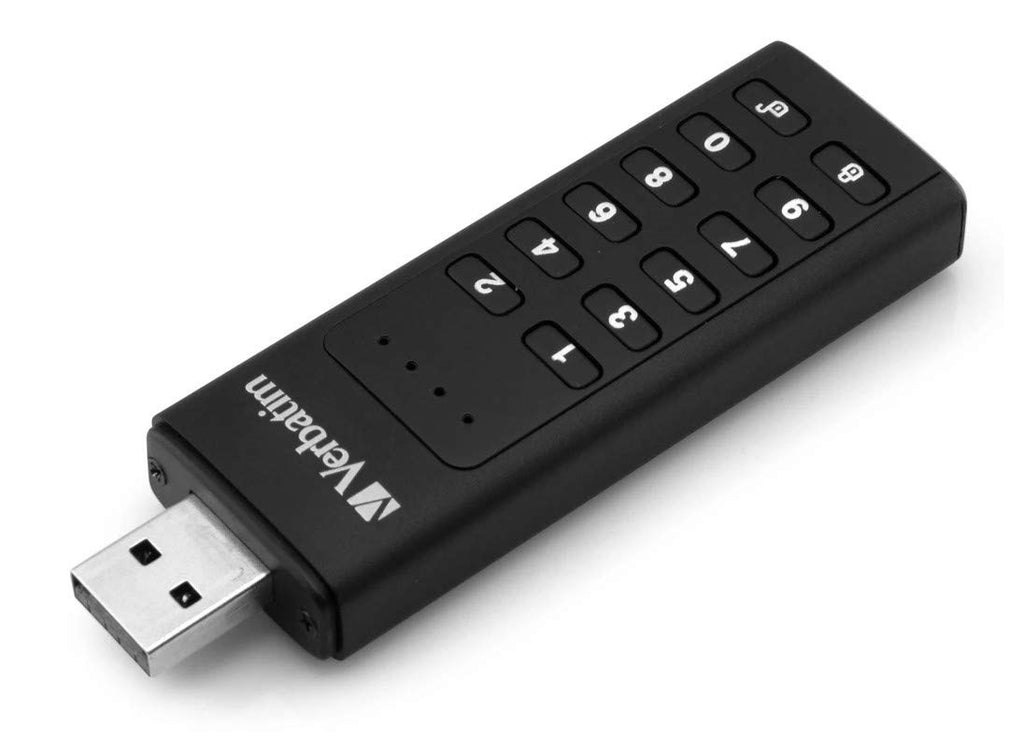Verbatim Keypad Secure USB 3.0 Drive with Password Protection and AES-256 Encryption - 32GB - Black