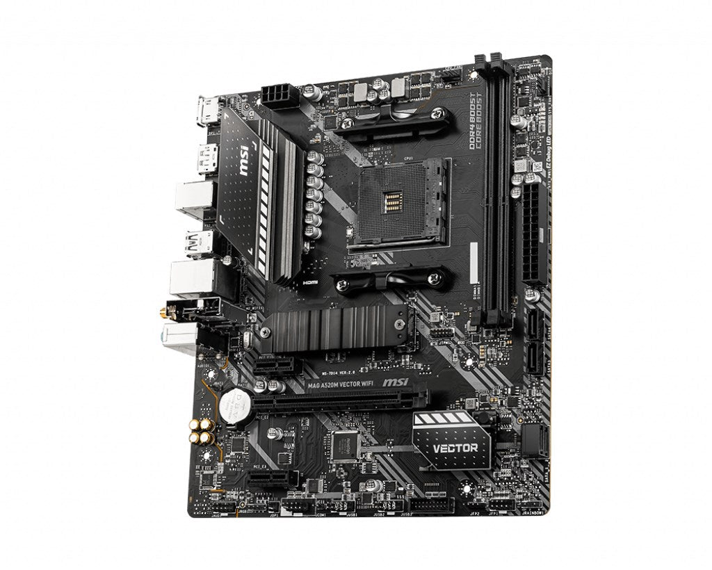 MSI MB MAG A520M VECTOR WIFI Motherboard A520 7D14-008R