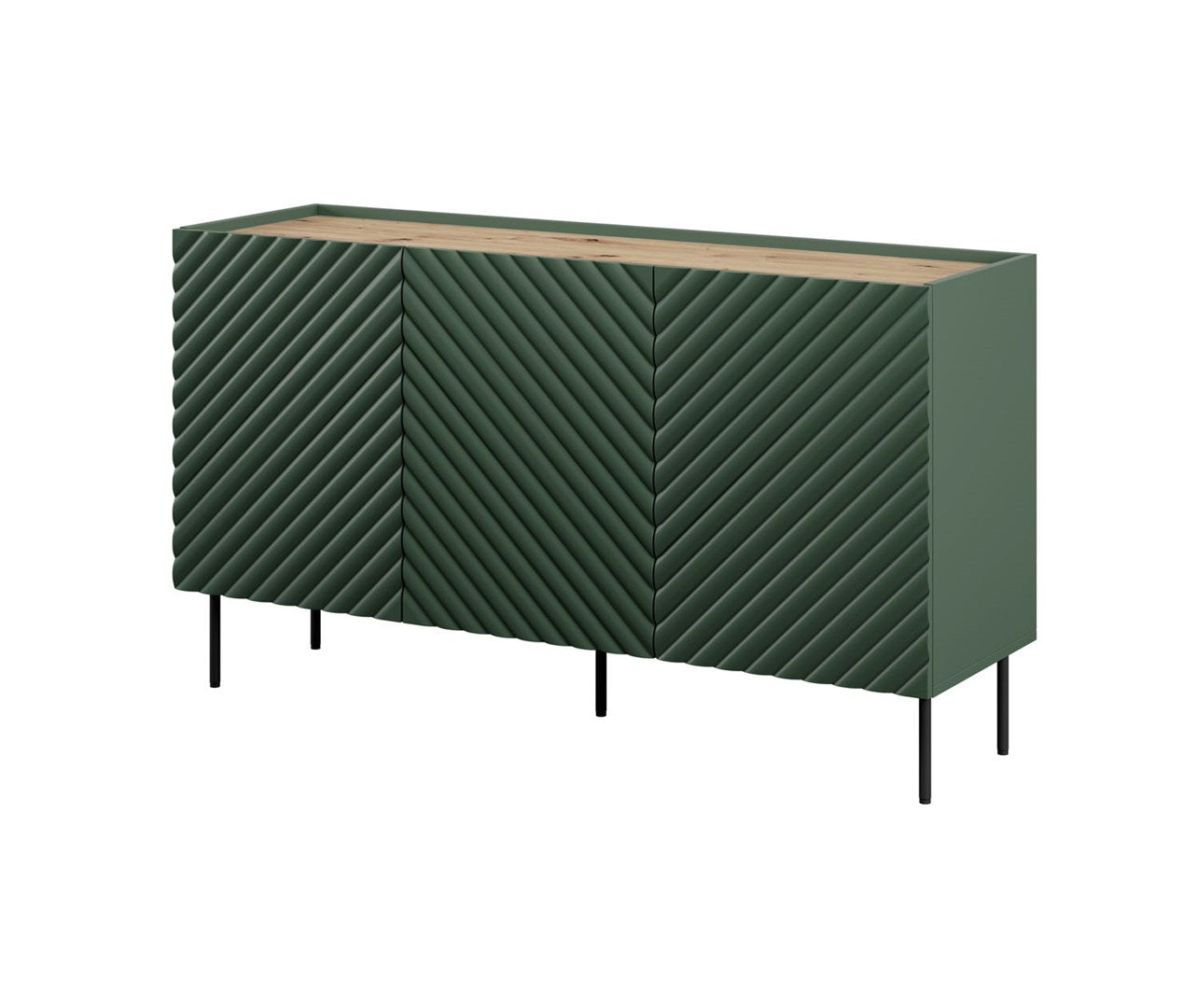 3D2SZ Chest of Drawers ONDA 150x45xH85 Green