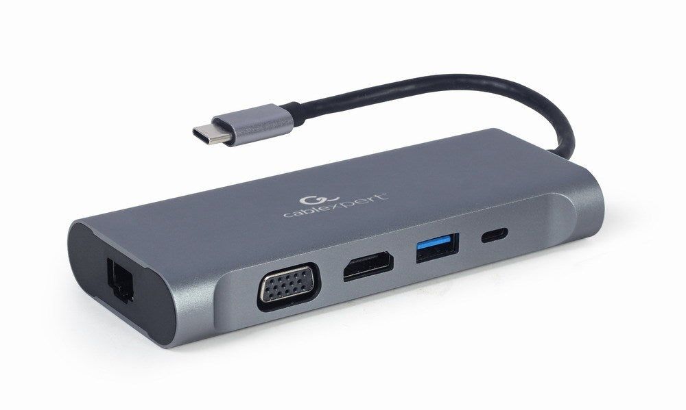 Gembird Notebook Dock/Port Replicator USB 3.2 Gen 1 Grey A-CM-COMBO7-01