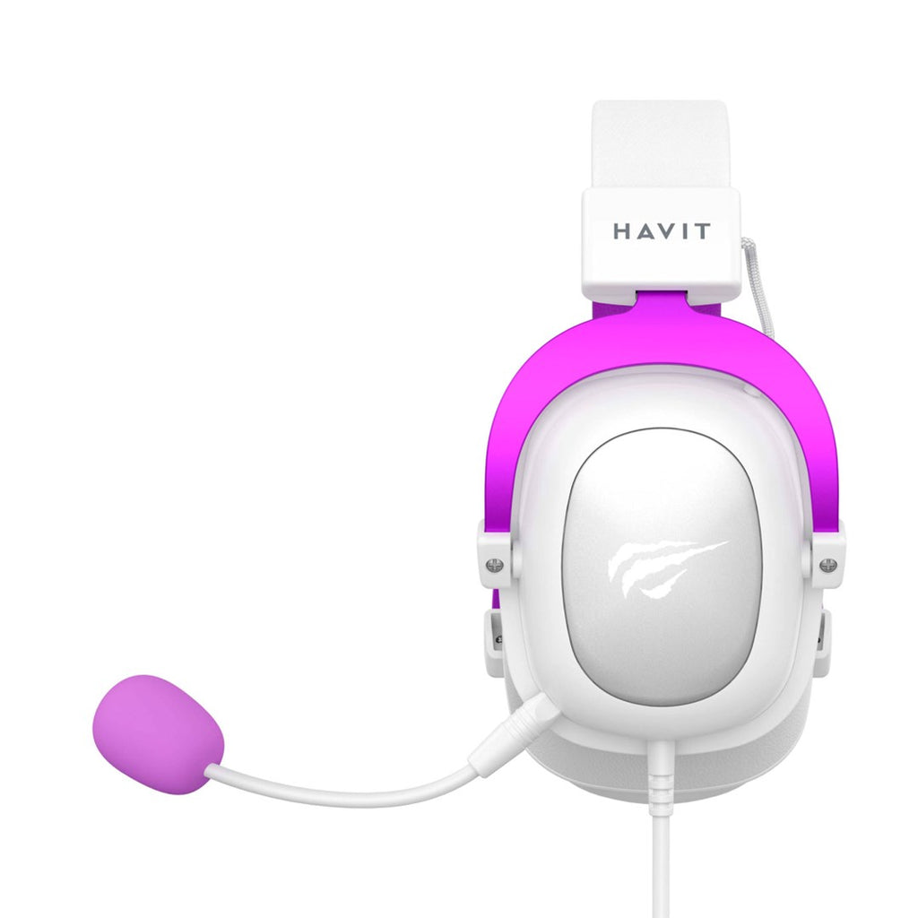 Havit H2002d - Gaming Headphones White and Purple