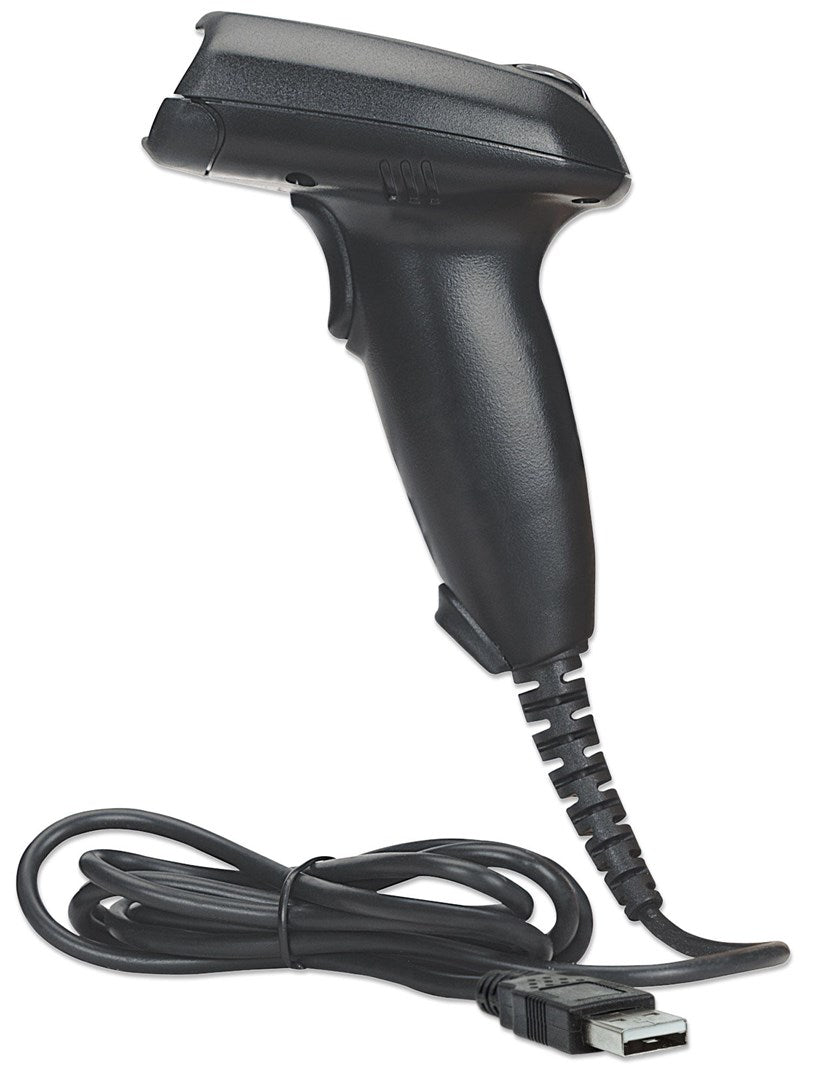 Manhattan Long Range CCD Barcode Scanner - Handheld - Black - USB (177672)