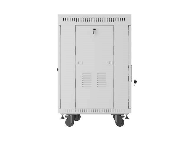 Lanberg Floor Standing Rack Cabinet 15U Grey FF01-6815-23SL - 1200 kg Capacity, Perforated Door, Key Lock