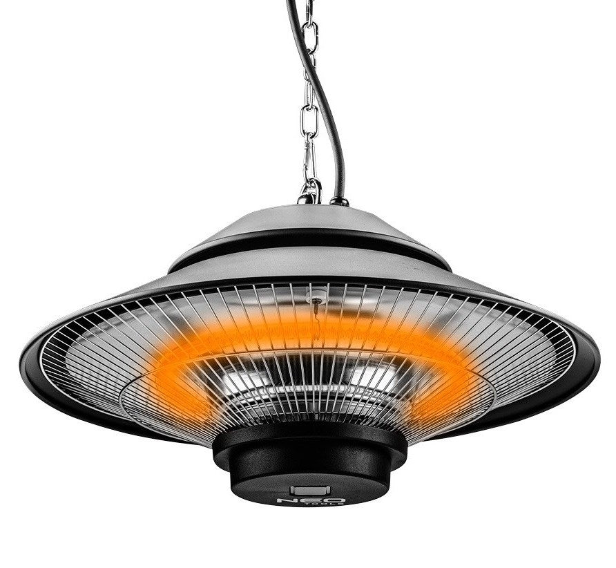 NEO TOOLS Electric Space Heater Infrared Indoor & Outdoor 1500W Black 90-034