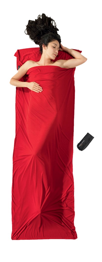 Cocoon TravelSheet Rectangular sleeping bag Cotton  Fabric Red