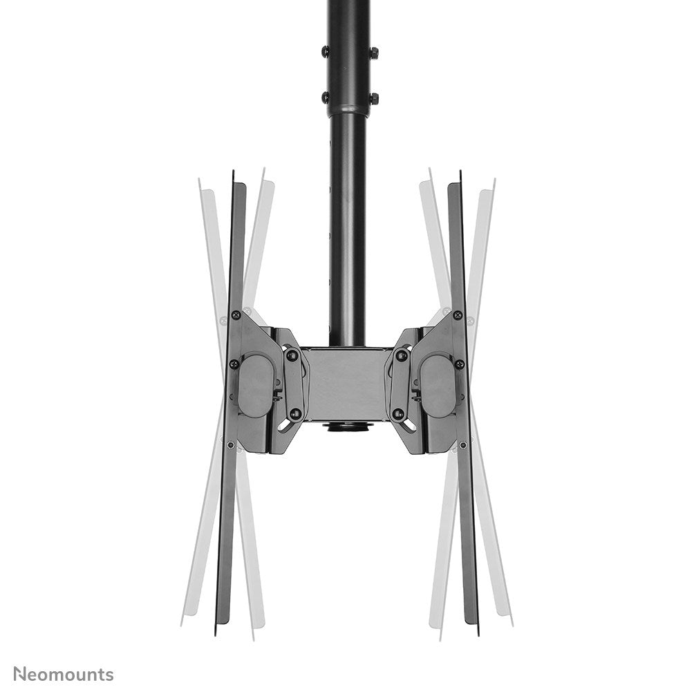 NEWSTAR NM-C440DBLACK Dual Monitor/TV Mount Ceiling 32-60" - Height Adjustable