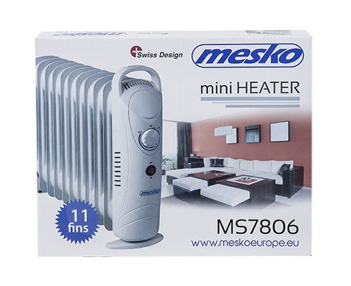 Mesko Oil Filled Radiator 1200W MS 7806 White