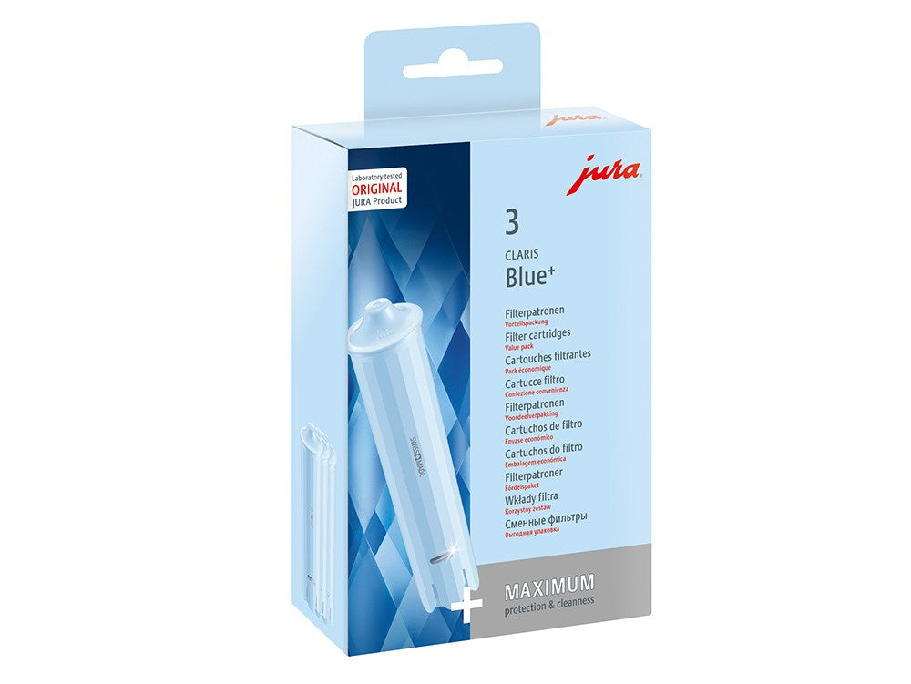 JURA Claris Blue+ Water Filter Cartridge 3-Pack