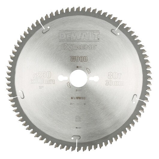 DeWALT Circular Saw Blade DT4287-QZ 25 cm for Fine Cuts