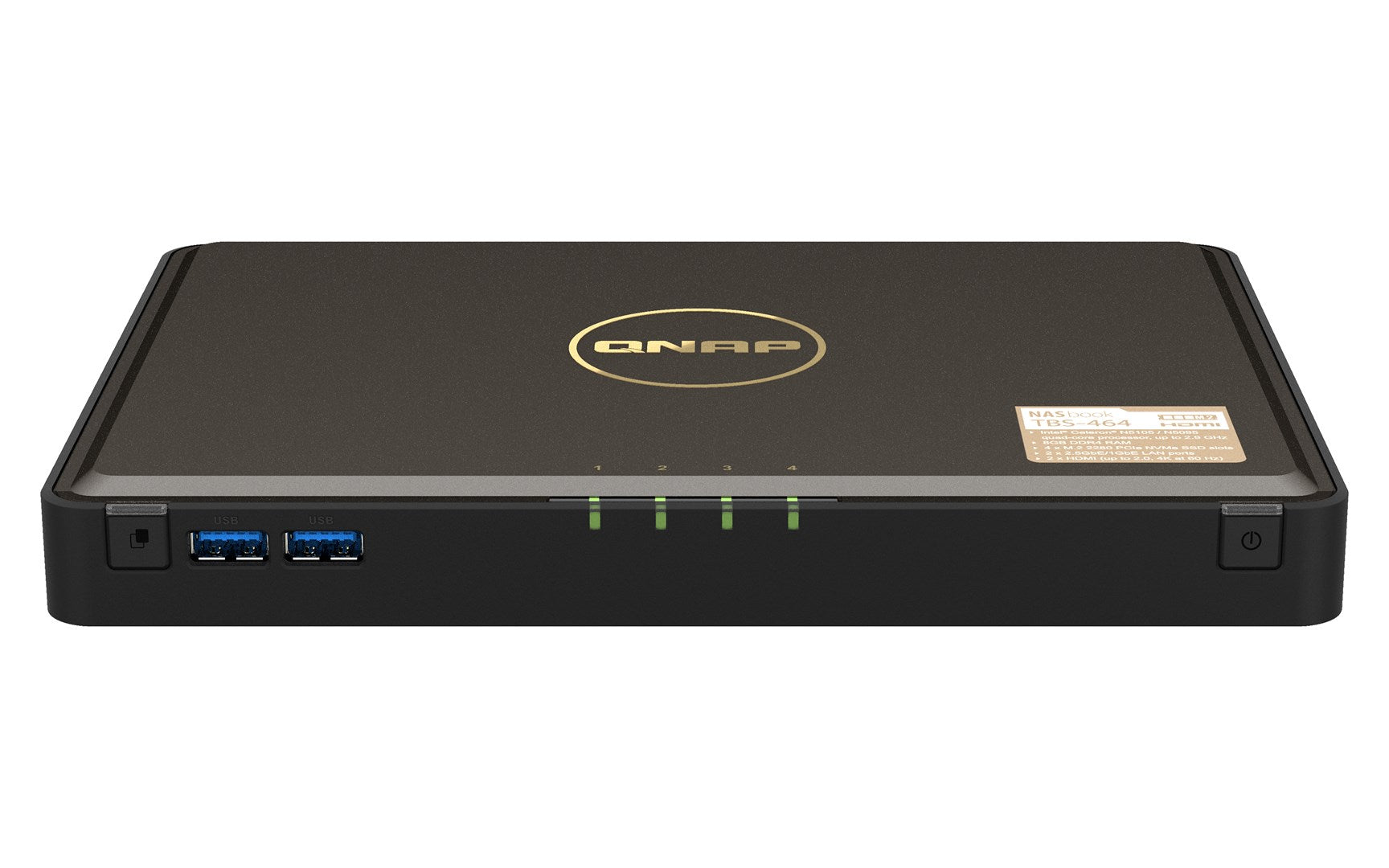 QNAP TBS-464 - NAS Server - 4 Bays - RAID 0,1, 5,6, 10 - 8 GB RAM - 2.5 Gigabit Ethernet