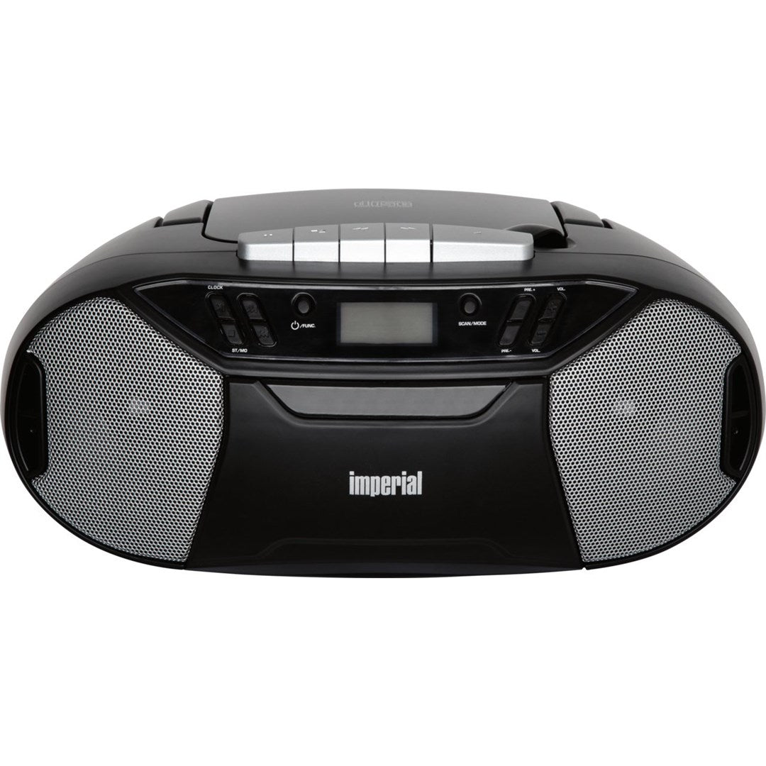 Telestar PBB 1 - Analog Boombox - FM Playback - MP3 Compatible - Black (22-325-00)