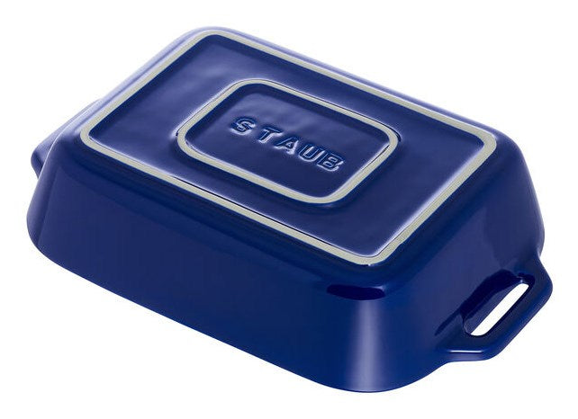 Staub Ceramic Casserole Dish Dark Blue 34x24x7.6 40511-149