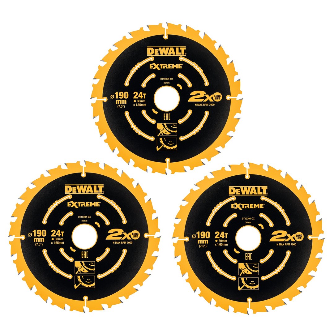 DeWALT Circular Saw Blade 190 mm 24 Teeth - DeWALT DT10399-QZ