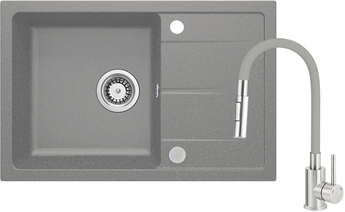 DEANTE ZRDGS113 Granite Sink with Flexible Spout Faucet