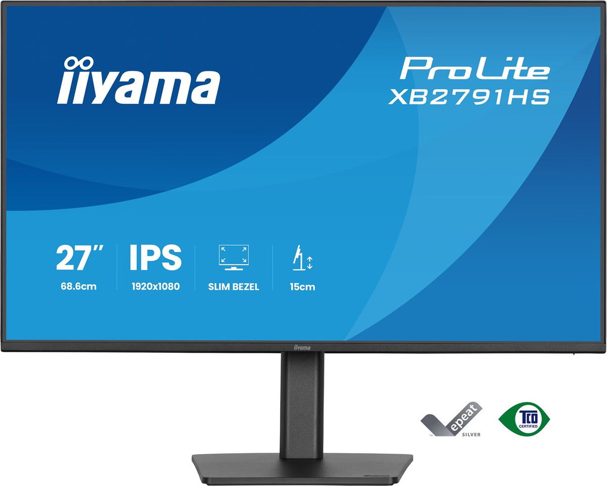 IIYAMA ProLite XB2791HS-B1 27" Full HD LED Monitor 1920x1080 120Hz IPS Black