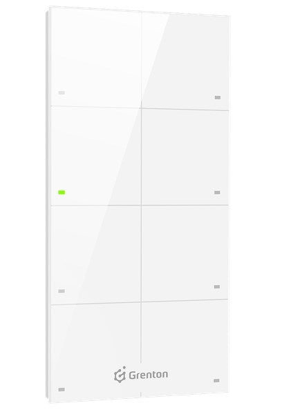 GRENTON TOUCH PANEL GRENTON / 8 TOUCH AREAS / TF-BUS / WHITE GLASS FRONT
