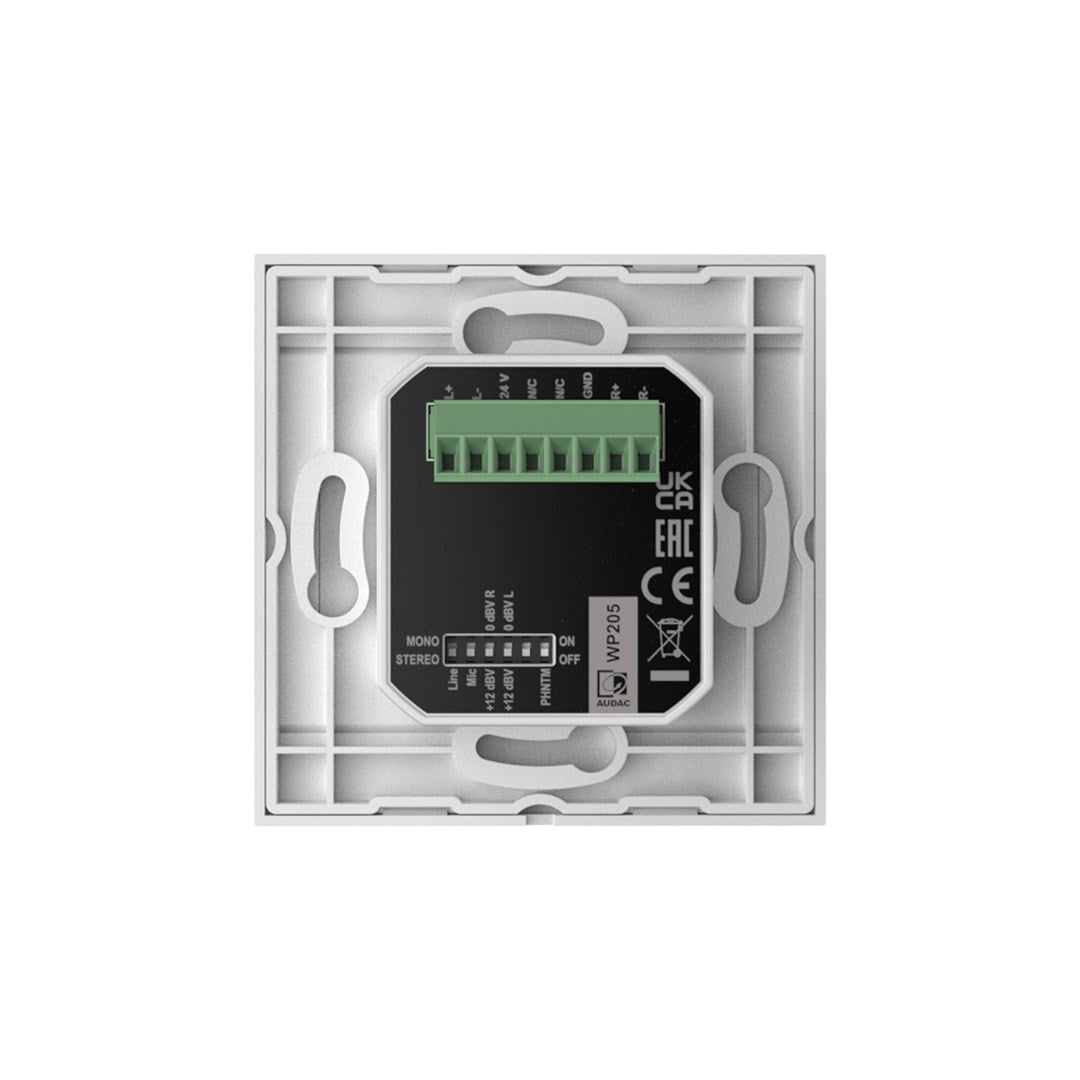 AUDAC Wall Module WP205/W XLR Mic + 3.5 mm Jack