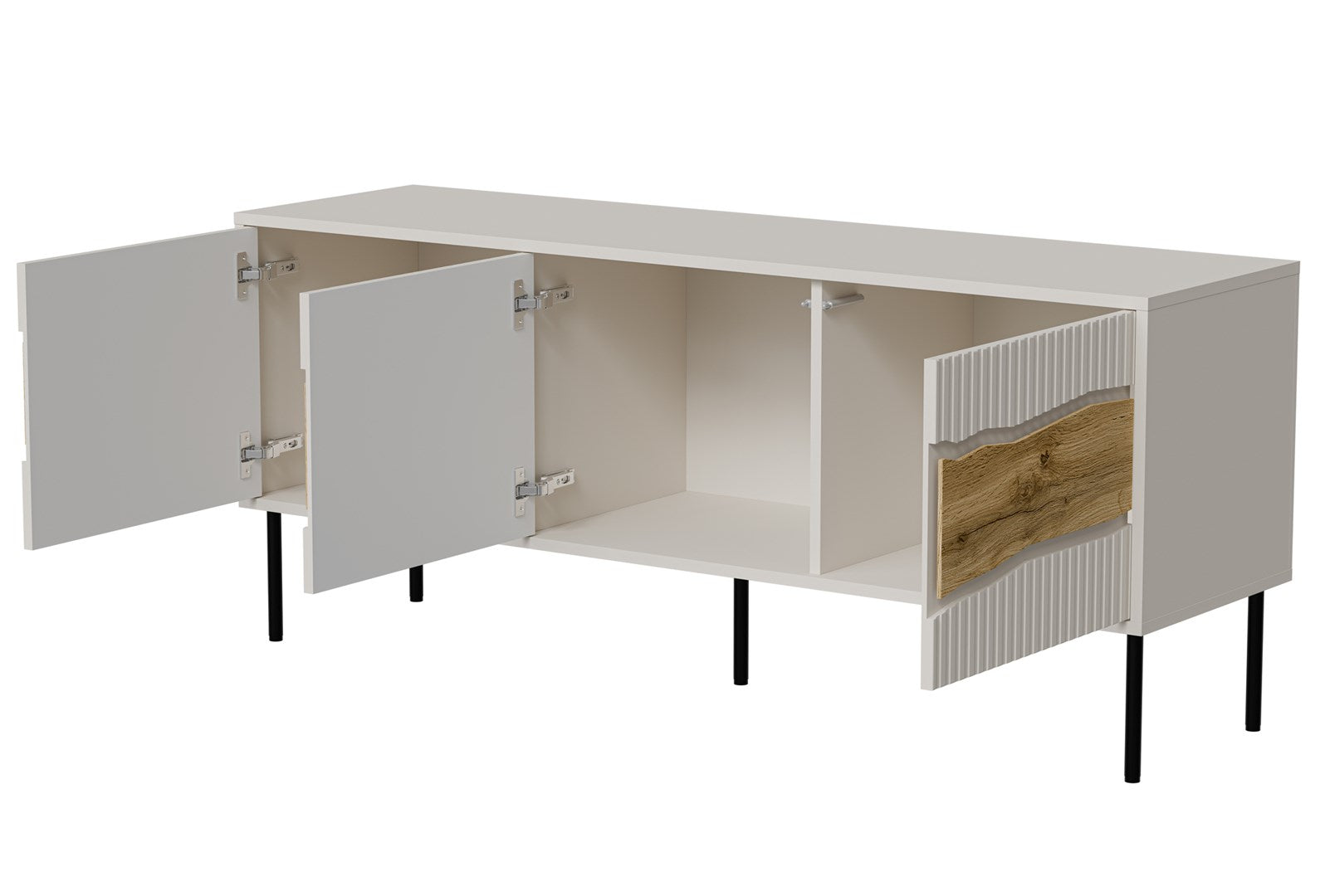 Cama INSERTO 3D TV Cabinet 143.5x40x61.5 Cashmere + LED