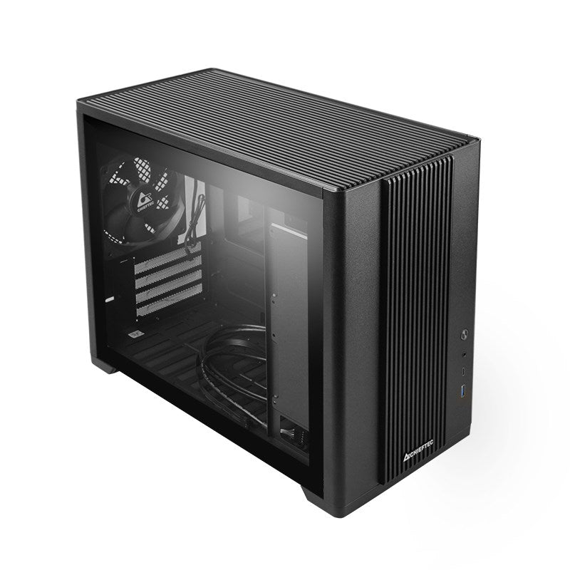 Chieftec UNI Series BX-10B-M-OP - Micro ATX Case - Black - USB/Audio - No Power Supply (BX-10B-M-OP)