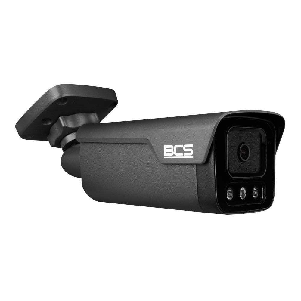 BCS IP Bullet Camera 8MP 2400 g 130x208x300mm Model BCS-P-TIP38FCR4L4-Ai2-G
