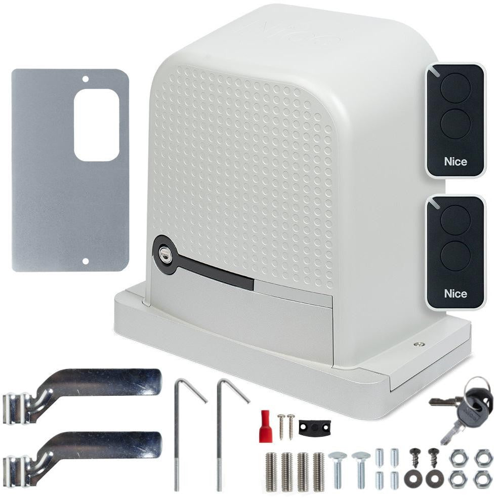 Nice Complete Sliding Gate Kit without Photodetectors, Model RO1000KLTR00