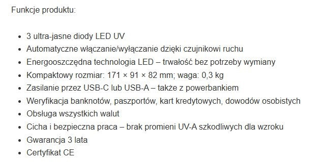 Safescan 55 LED UV banknote tester