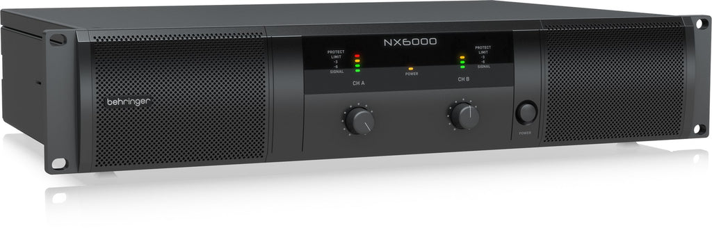Behringer NX6000 Audio Amplifier 2.0 Channels Home Black