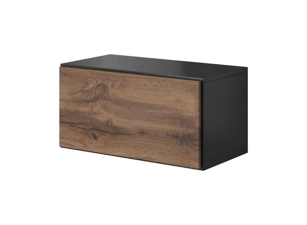 Full Storage Cabinet ROCO RO3 75x37x39 cm Anthracite/Wotan Oak