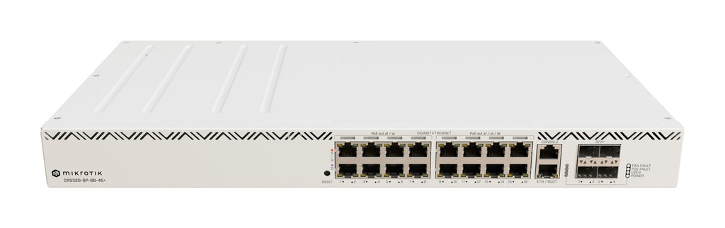 MikroTik CRS320-8P-8B-4S+RM - Smart Switch - 17 x 10/100/1000 (PoE++) + 4 x 2.5/10 G SFP+ - Rackmount/Desktop