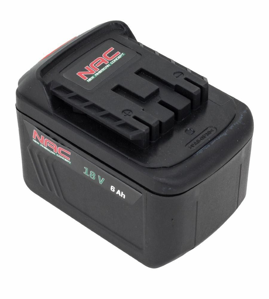 NAC B18-60-S 18V 6.0Ah Li-Ion Battery for NAC Tools