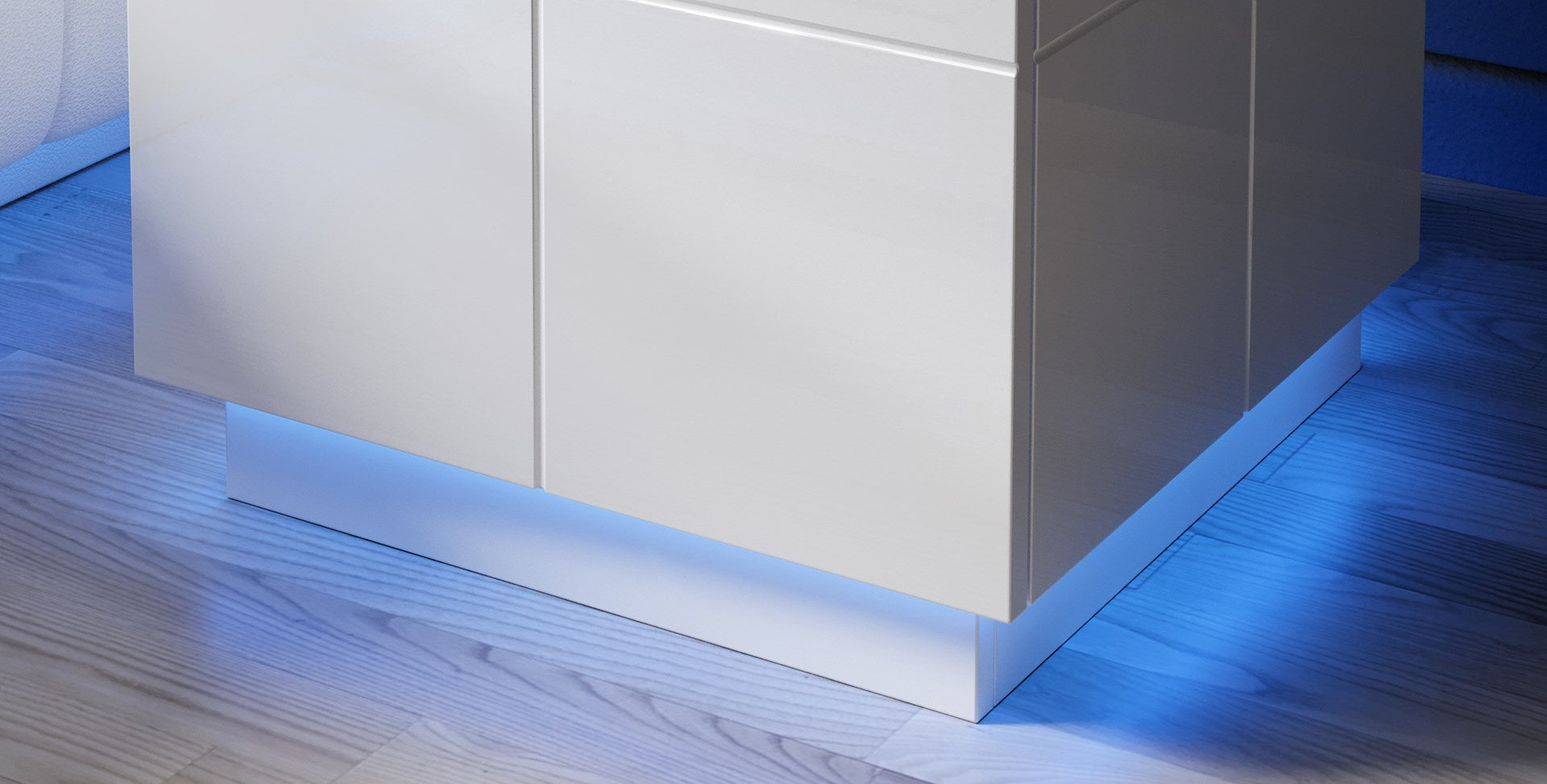 Cama REJA Bedside Table Light Blue Surface Mounted