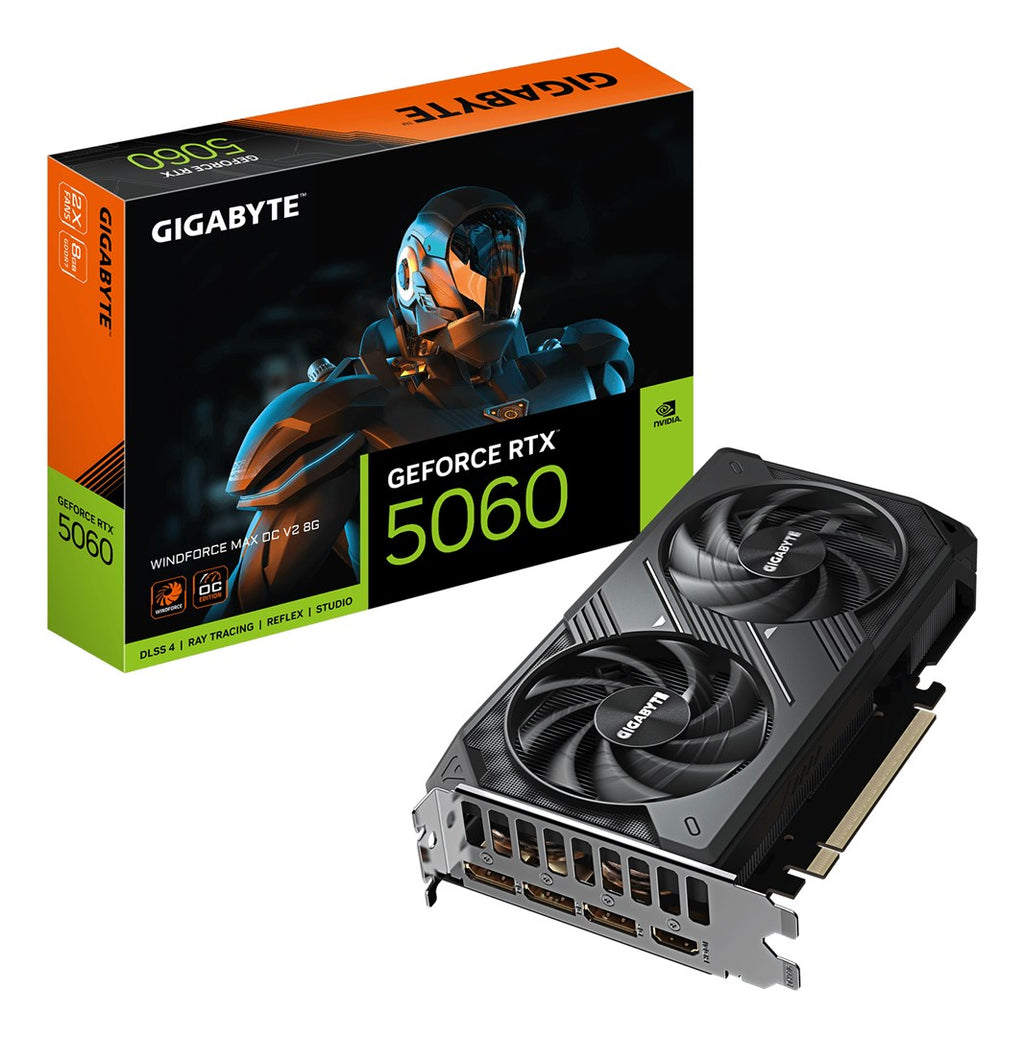 Gigabyte GeForce RTX 5060 WINDFORCE MAX OC V2 8 G Graphics Card GV-N5060WF2MAX OCV2-8GD
