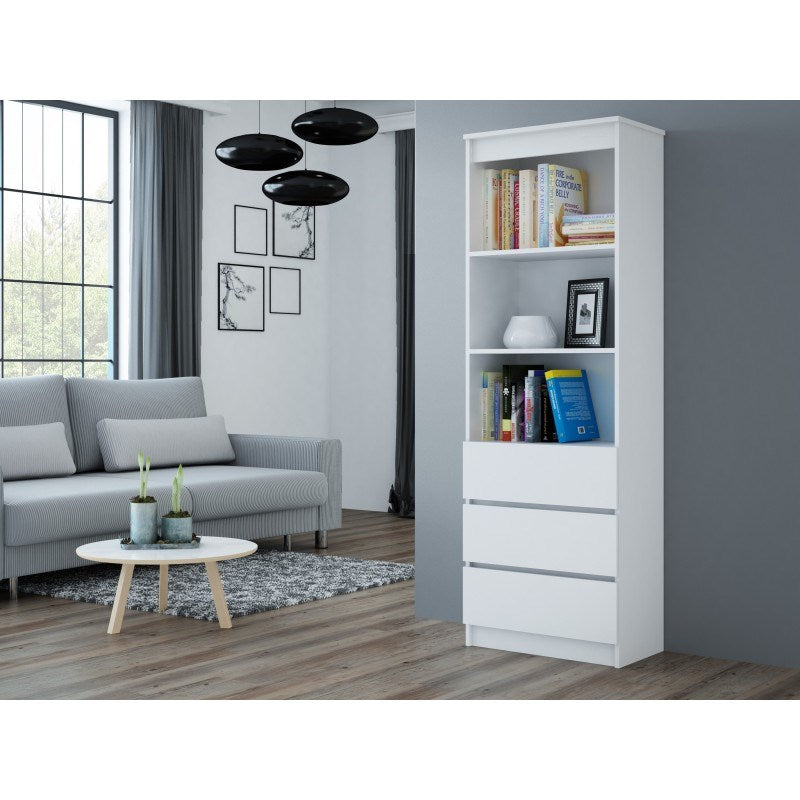 Topeshop RS-60 Olimp Biel Office Bookcase - Model M-MP-R-OLI-RS-60-WHITE