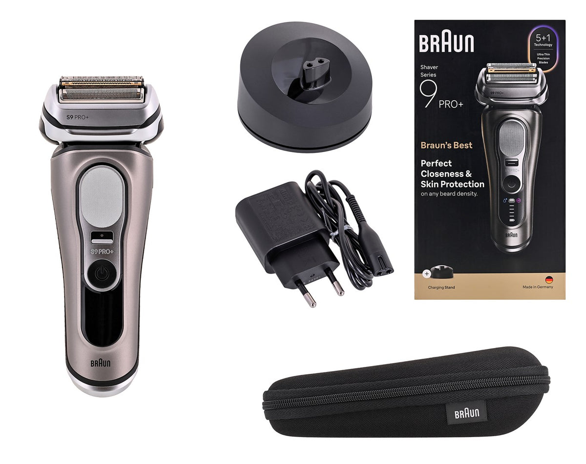 Braun Series 9 Pro+ Foil Shaver 9615S - Black and Grey, 60 min Runtime