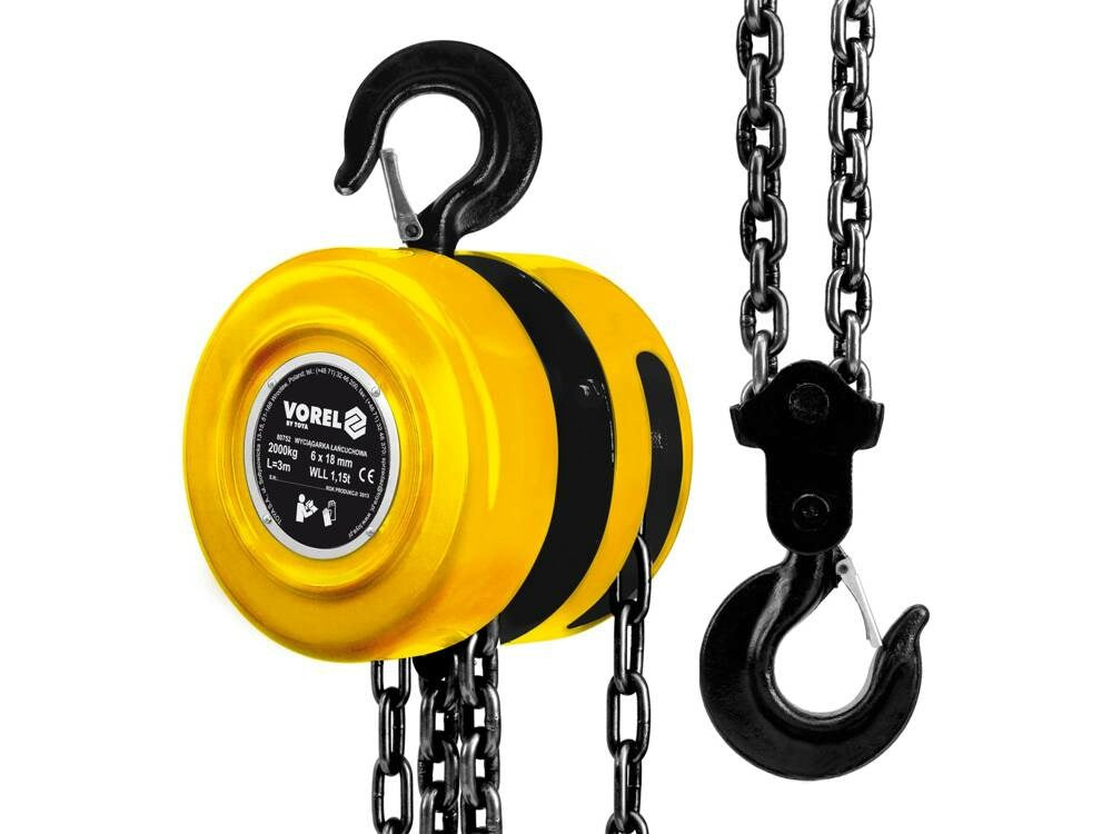 VOREL Chain Winch 2T 80752