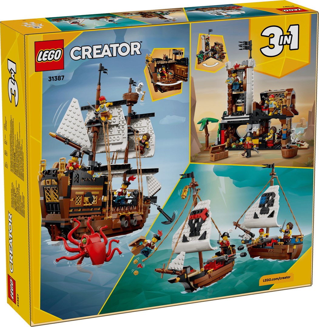 LEGO CREATOR 3 IN 1 31387 Iconic Pirate Ship