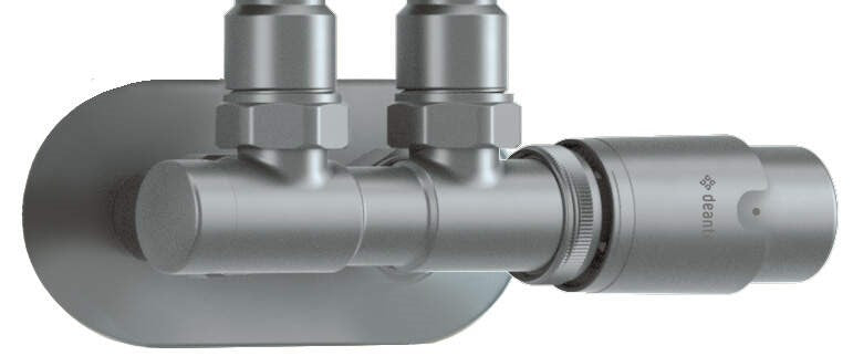 Thermostatic valve for bathroom radiator - right