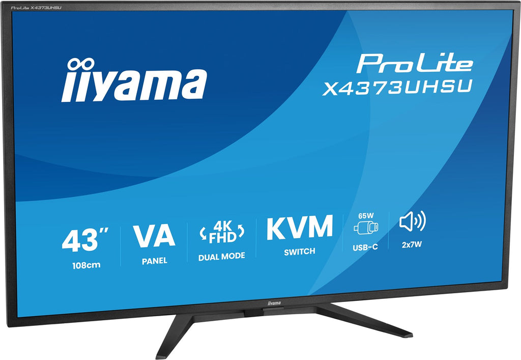IIYAMA ProLite X4373UHSU-B2 42.5" 4K Ultra HD Monitor 3840 x 2160 Windows, Linux