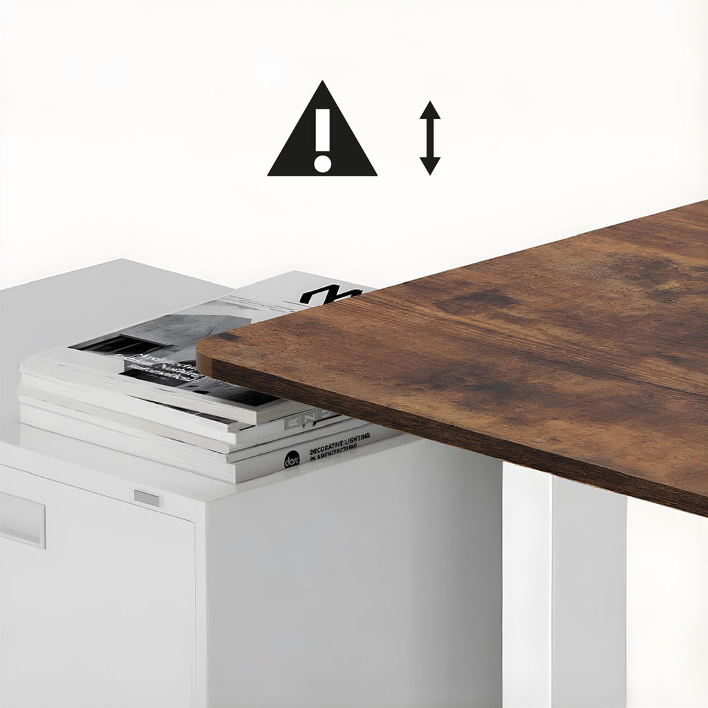 Ergo Office electric adjustable height desk  max height 1160mm  max - 80 kg  without top for standing and sitting work  white  ER-400 W