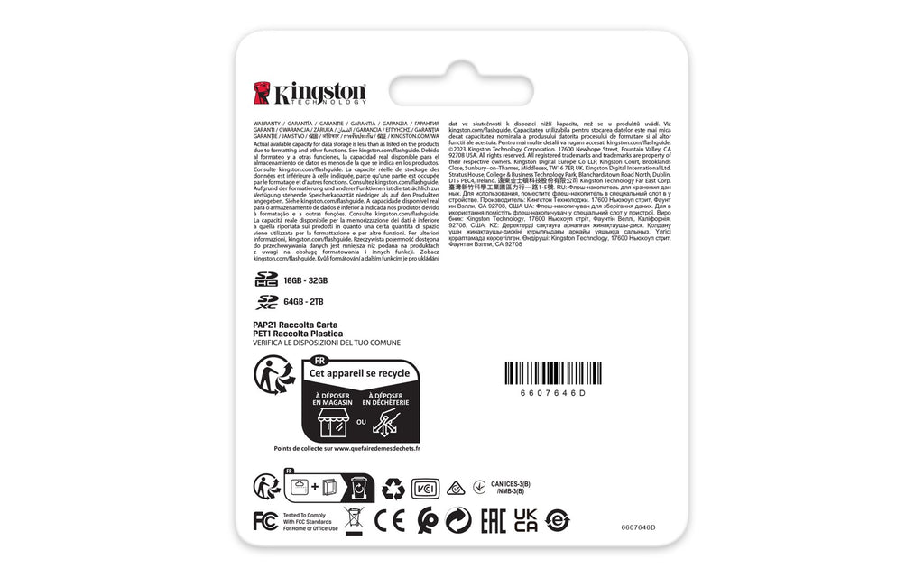 Kingston Canvas React Plus 256GB Flash Memory Card (SDR2V6/256GB) V60 Class10