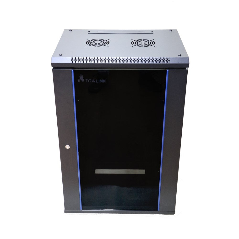 Extralink Rackmount Cabinet 15U 600x450 Black Wall Mounted