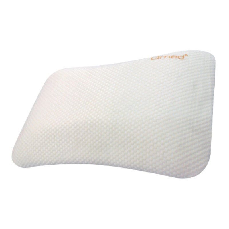 MDH Profiled Pillow for Sleep, Cotton/PU/Polyester, 405x600x130 mm, White