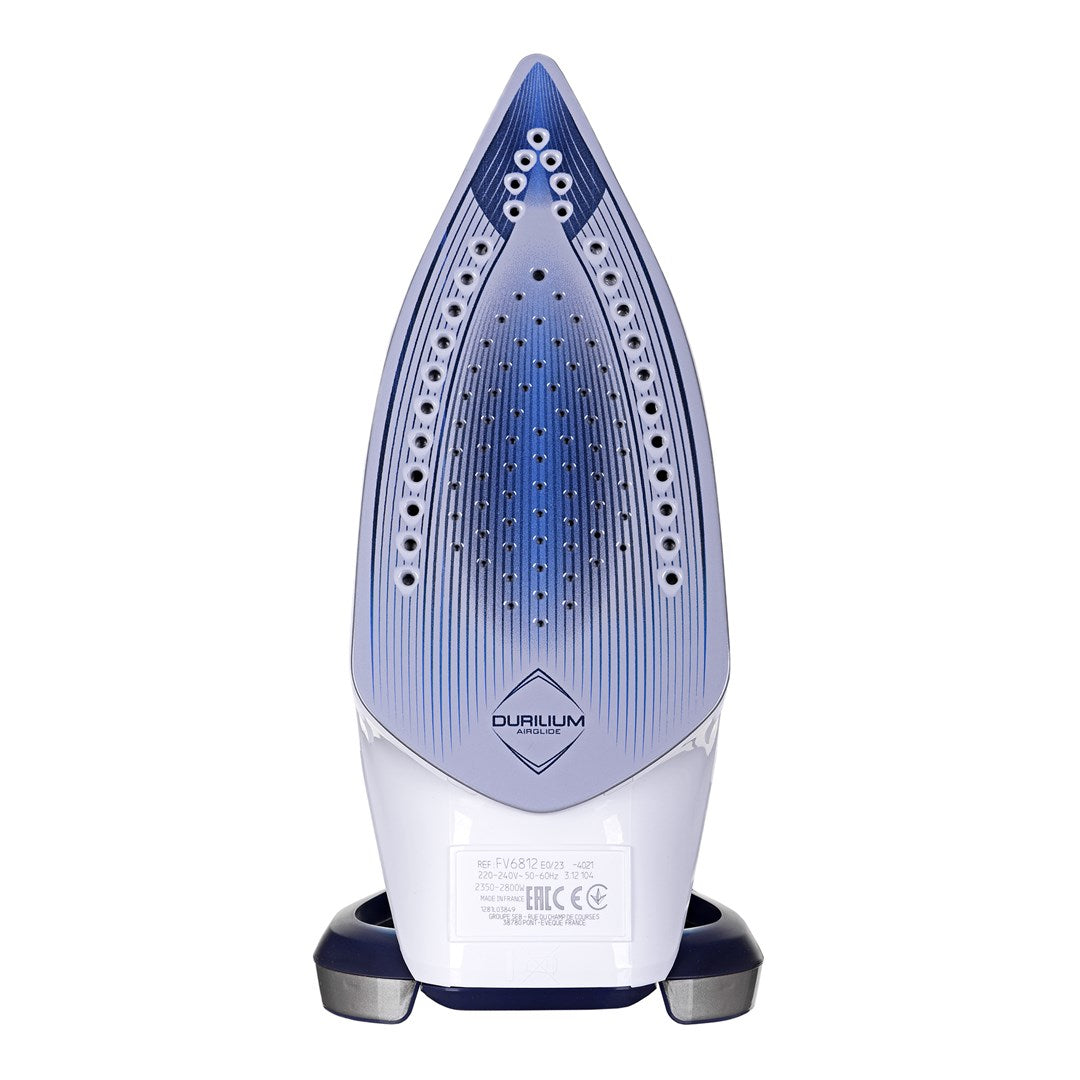 Tefal Ultimate Pure FV6812E0 iron Steam iron 2800 W Blue  Silver