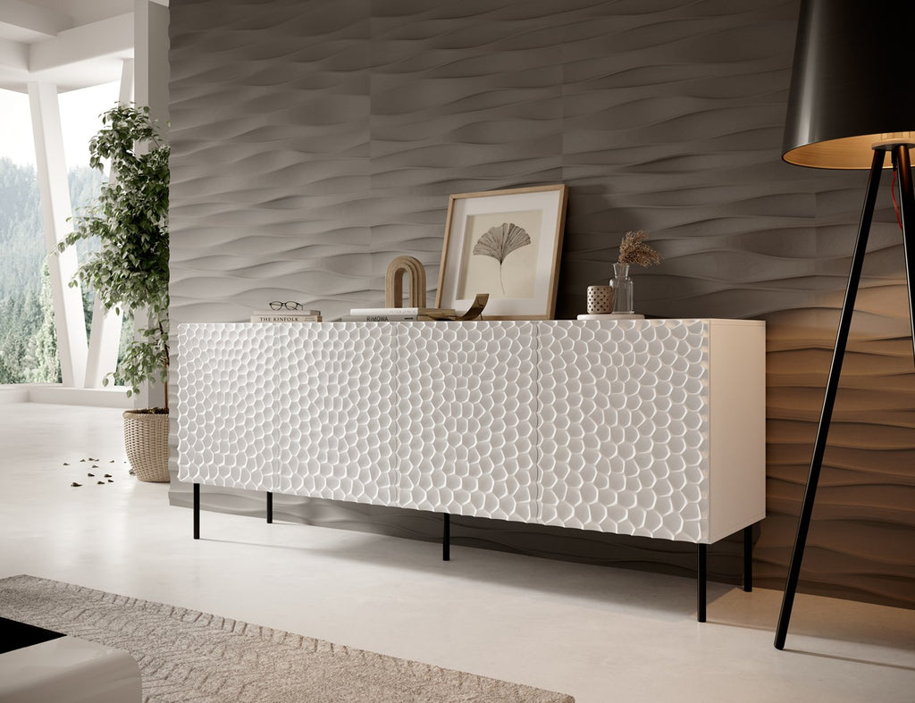 HOLE Chest 190x40.5x74.5 cm White Matt