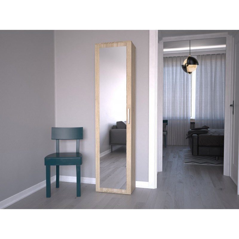 Topeshop DUO Wardrobe Sonoma Oak 2 Shelves 1 Door