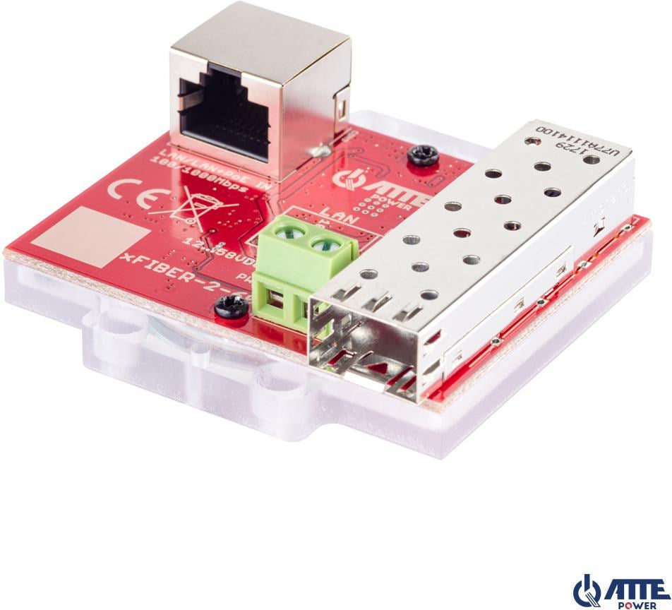 ATTE xFIBER-2-60 Gigabit Ethernet Media Converter for IP CCTV Systems